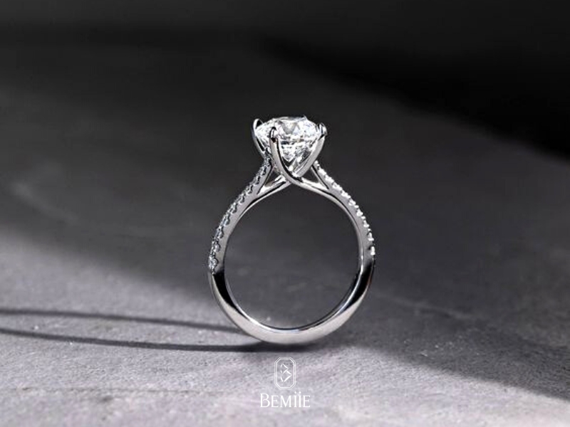 Nhẫn cưới kim cương Solitaire Bemiie Jewelry