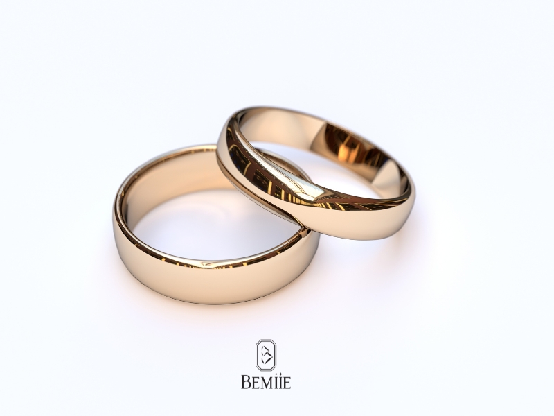 Nhẫn cưới vàng trơn